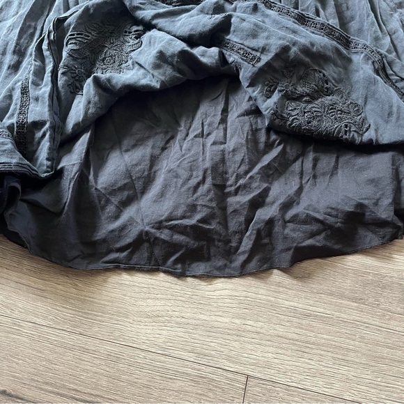 Robert Rodriguez Womens Black Skort Boho Embroidered Details Size 2 - Picture 6 of 7